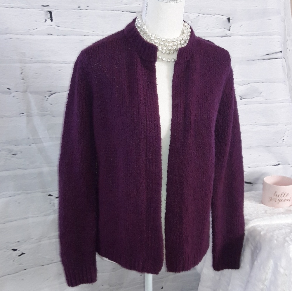 💙CWT plum cardigan